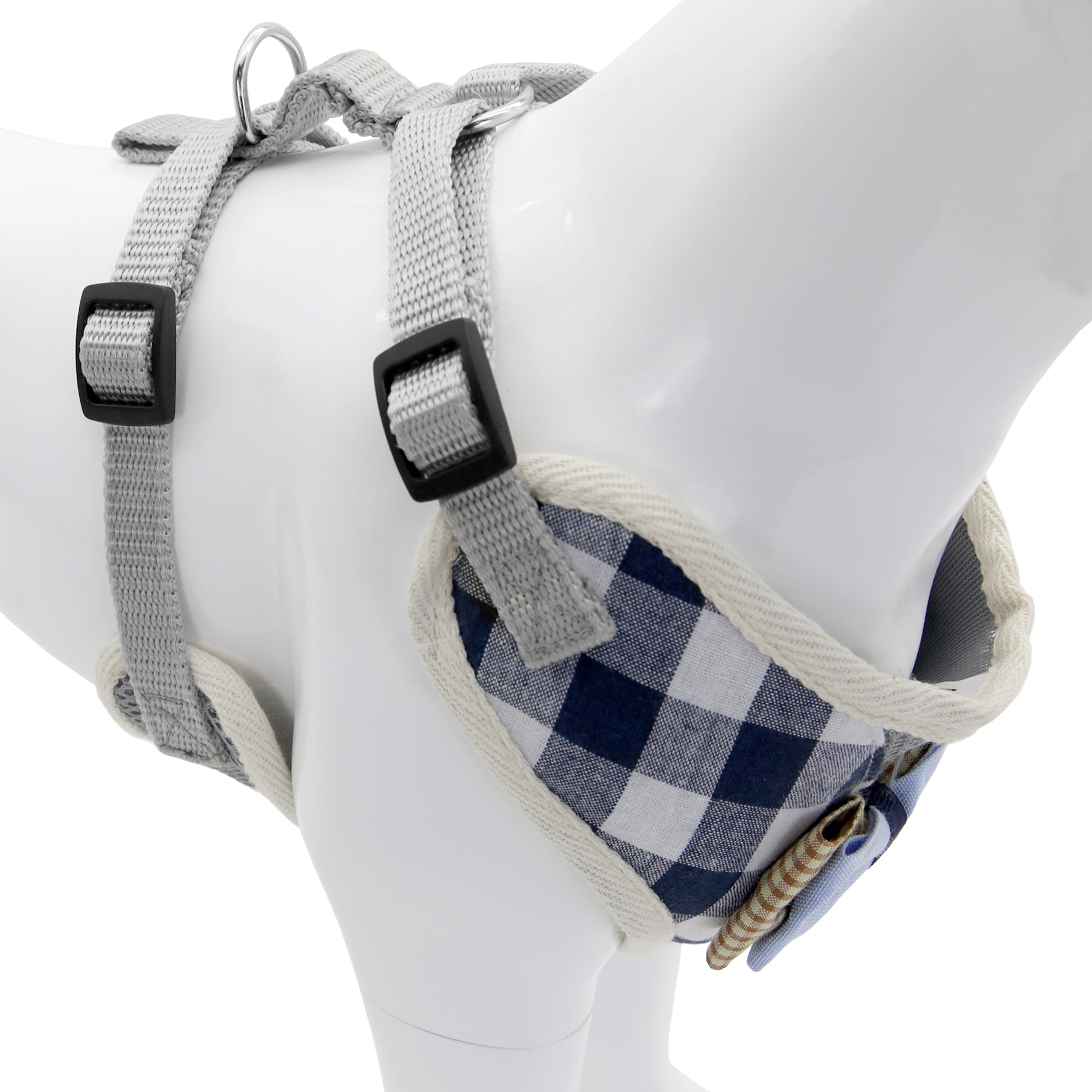 Bark Lover Formal Dog Tuxedo Harness – Plaid Bowtie Vest for Weddings, Parties & Special Occasions