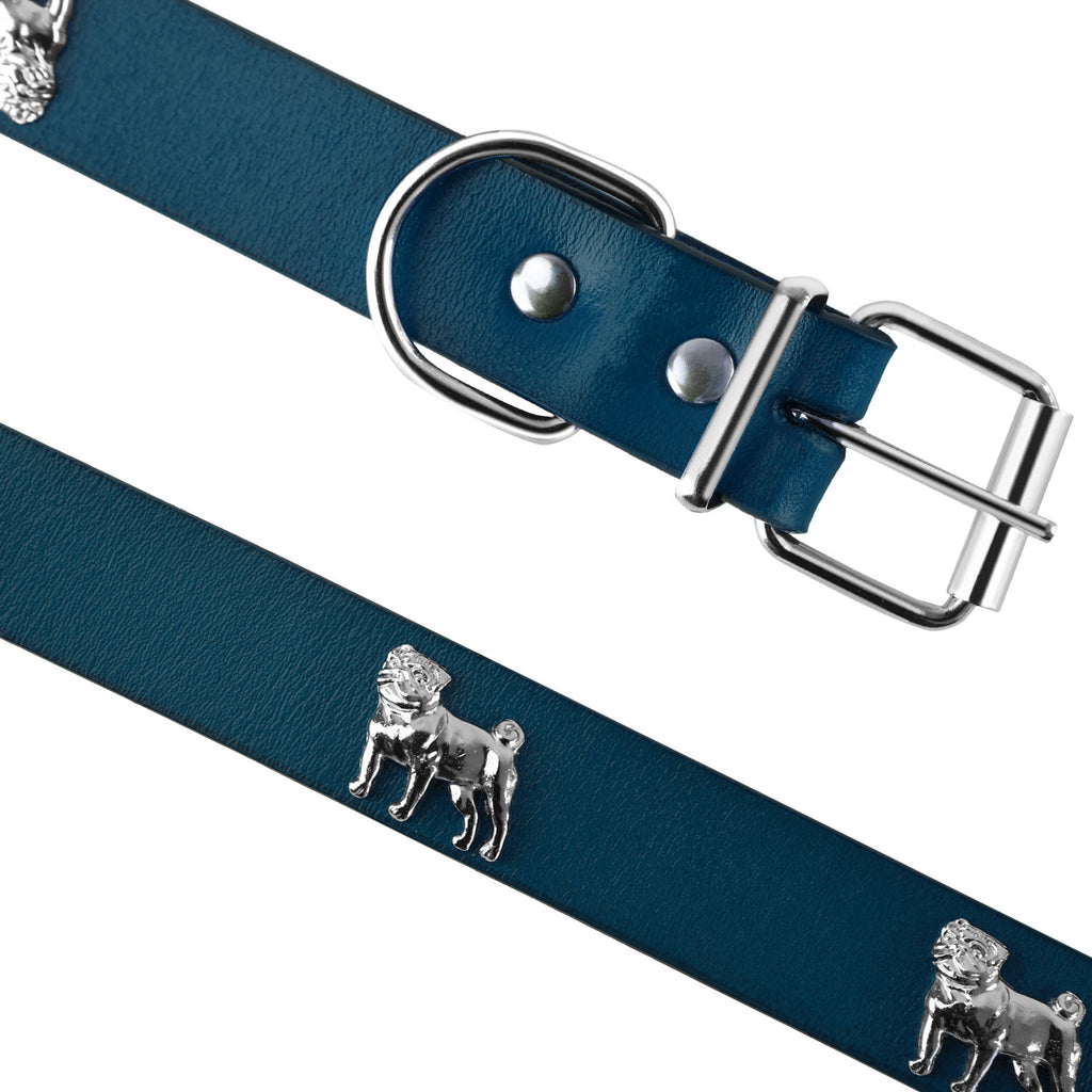 Bark Lover Classic Leather Dog Collar – Vintage Studded Design