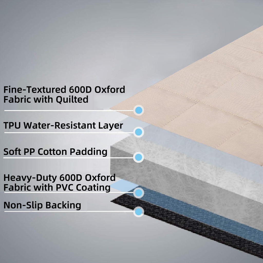 Bark Lover Deluxe Dog Back Seat Cover – Waterproof, Non-Slip with Storage & Pet Barrier