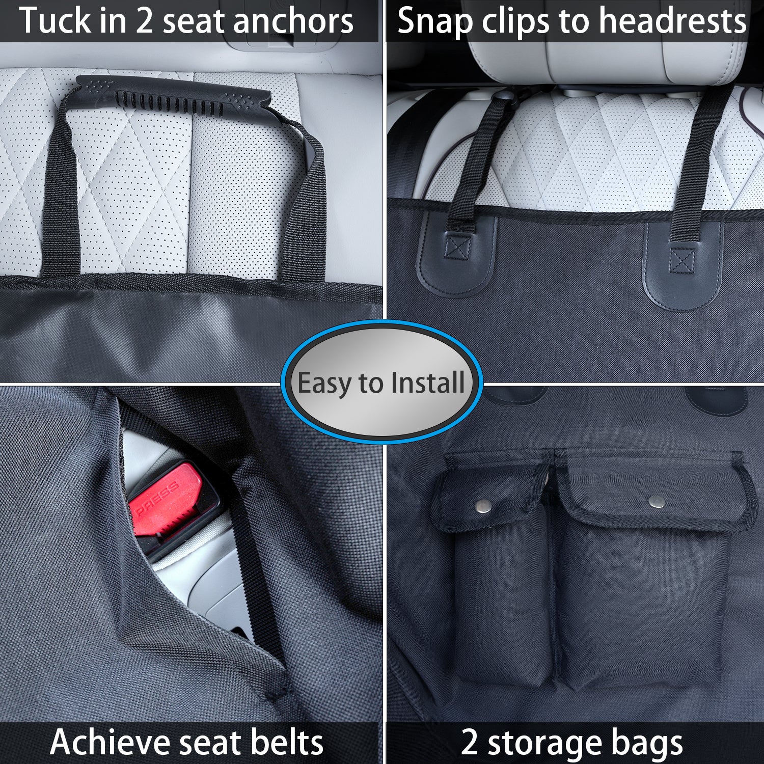 Dog Hammock Car Seat Cover – Lightweight & Waterproof | Clearance