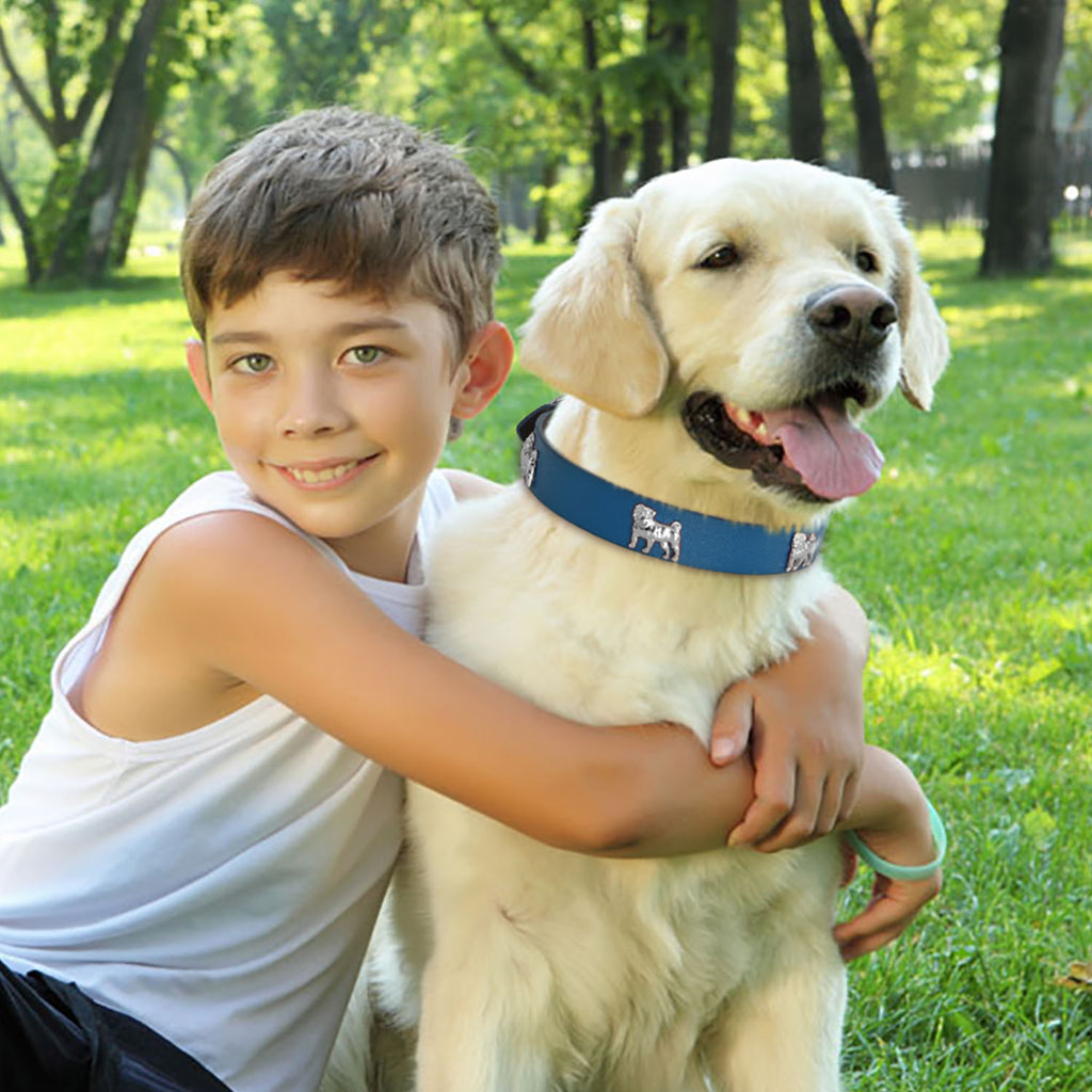 Bark Lover Classic Leather Dog Collar – Vintage Studded Design