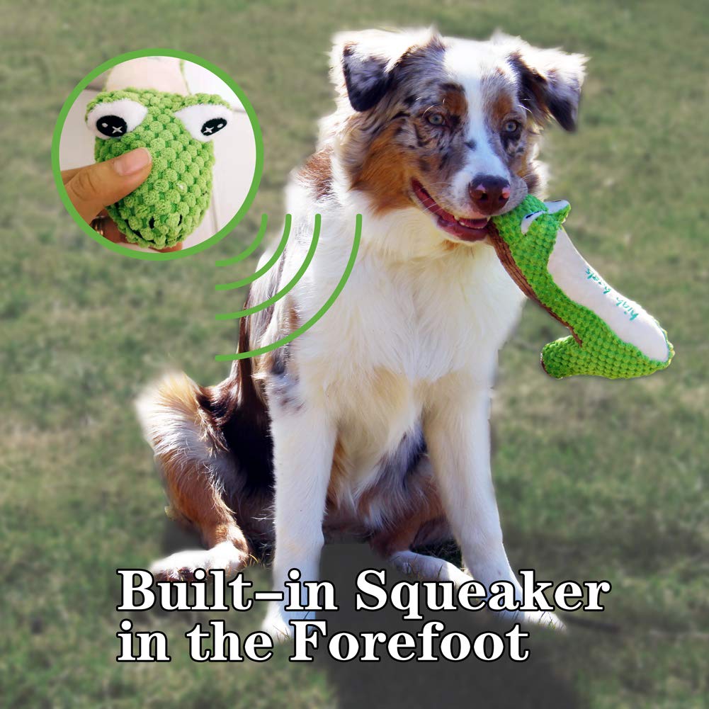 Bark Lover Plush Dog Toys, Interactive Squeaky Toy for All Dogs, Small, Medium or Large, Durable Stuffed Dog Toys with Squeaker, Teeth Cleaning for Your Dog