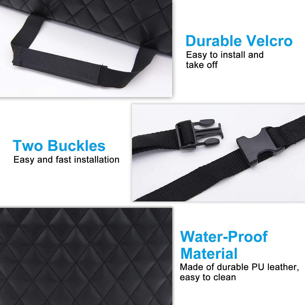 Bark Lover PU Leather Car Handbag Holder – Front Seat Organizer & Safety Barrier for Pets and Kids